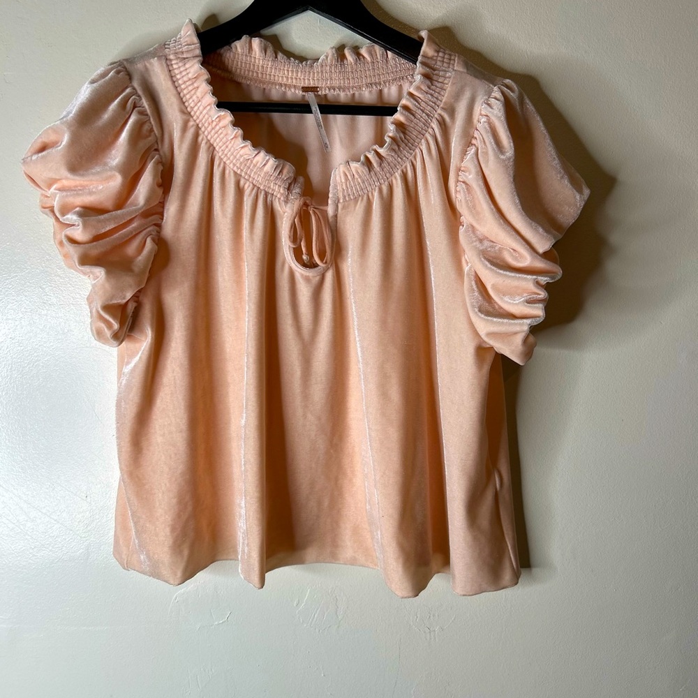 Free People Terese Velvet Top